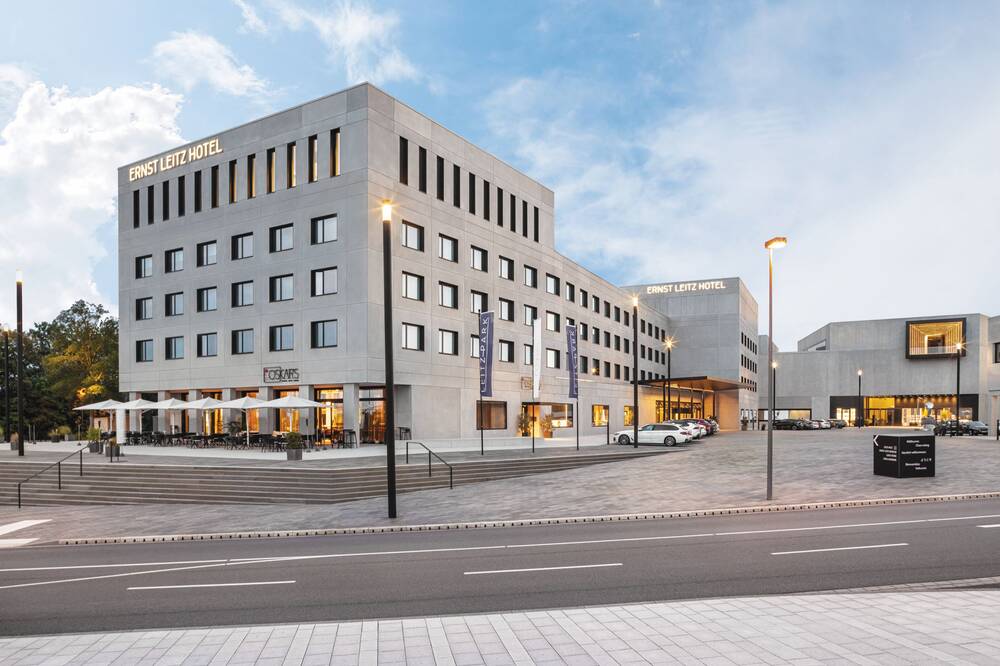 Außenansicht des Ernst Leitz Hotels in Wetzlar.