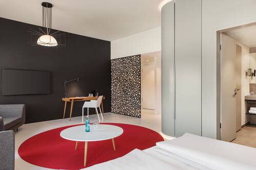 Executive Suite with living and sleeping area.