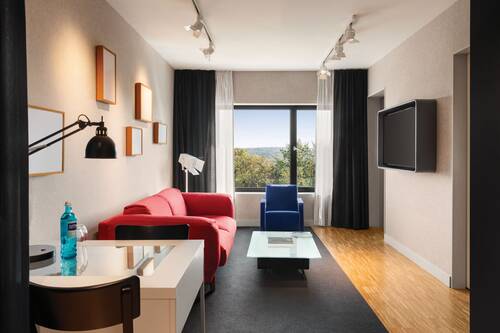 Living area in the Studio Deluxe.